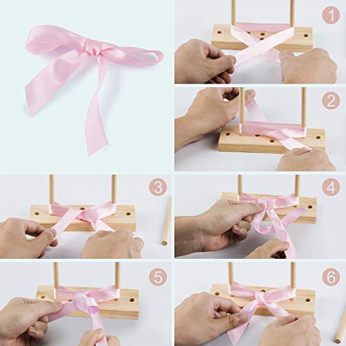 ISTOYO Easy Bow Maker for Ribbon and Wreaths, Easy Ribbon Bow Craft Tool for Christmas Gifts, Halloween Decoration, Greeting Cards, Wreaths and Fall Decor