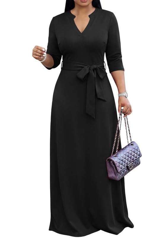 MarryUP Elegant Church Maxi Dress