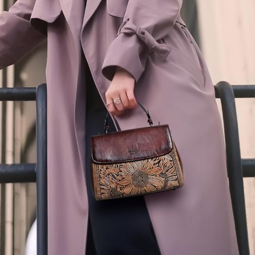 Image of EXOTIC Premium Vintage Embossed Floral Flap Desing Sling Bag For Women