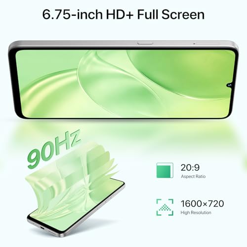 Image of UMIDIGI G9 5G Cell Phone, Android 14 Unlocked Phones, 12(6+6) GB +128GB /1TB TF Expand, 5G Dual SIM, 50MP Camera, 6.75 inch HD+ 90Hz Display, AI Face & Fingerprint Unlock, 5000mAh Android Phone White