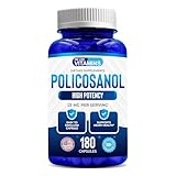 We Like Vitamins Policosanol 25mg - 180 Capsules - Policosanol Supplement Made from Natural Sugar Cane - Non-GMO and Gluten-Free