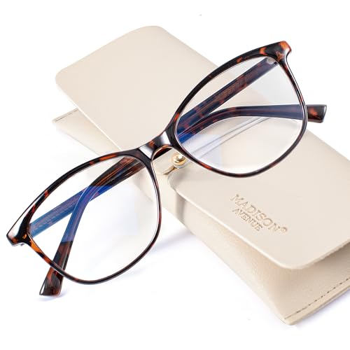 Madison Avenue TR90 Blue Light Blocking Computer Glasses Women Dark Demi