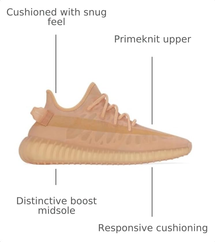 Image of adidas Yeezy Boost 350 V2 Slip-On Sneaker - Comfort Slip Shoe Design, Lightweight Lace Sneaker, Durable Traction Rubber Shoe
