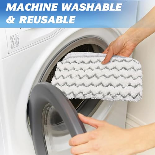 Image of 16 Pack Steam Mop Replacement Pads, Microfiber Floor Cleaning Pads Compatible with Shark S1000 Series Steam Mops, Reusable Washable Mop Refills for Hardwood and Tile Floors