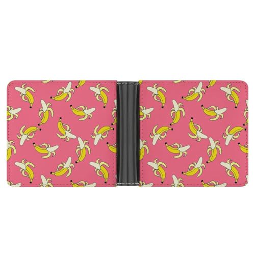 Banana Pattern Leather Wallet Is Compact Stylish And Durable