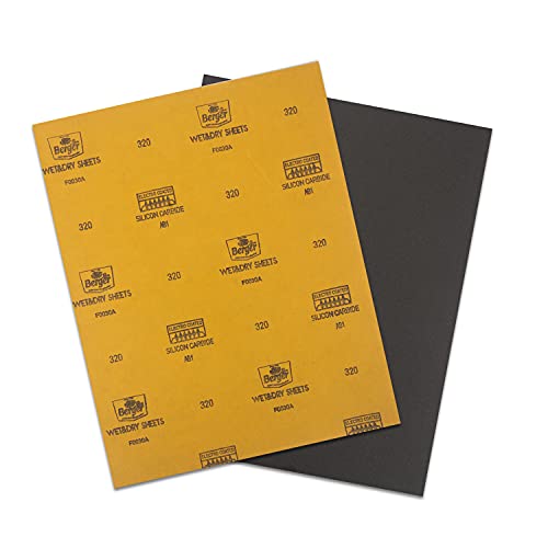 Image of Berger 11 inch Wet and Dry Sanding /Emery Paper /Sandpaper - Grit 320