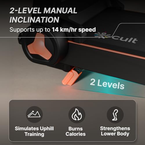 Image of Fitkit by Cult PowerRunPlus Treadmill BLDC 5HP Peak & 120kg Weight Capacity | 14 km /h Max Speed | LED Display with Tablet Holder | 12 Preset Program | Home Gym Equipment