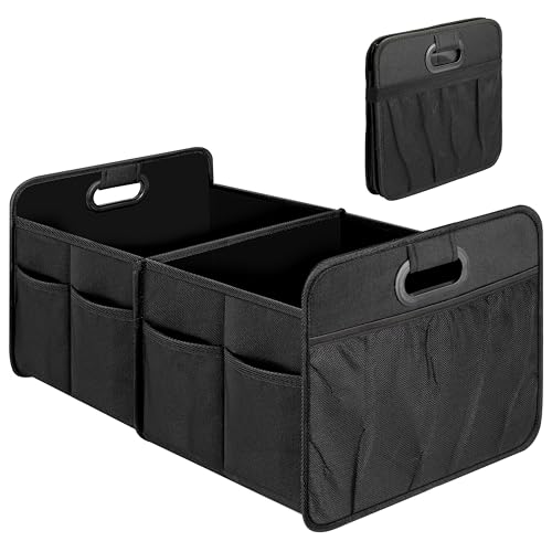 Simple Deluxe Trunk Organizer for Car/SUV/Truck, Collapsible 2 Compartment Automotive ...