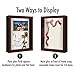 Americanflat 8.5x11 Shadow Box Frame with Shatter-Resistant Glass - Silhouette Collection - Large Shadow Box Display Case for Tabletop and Wall Display - Mahogany with Soft Felt Back