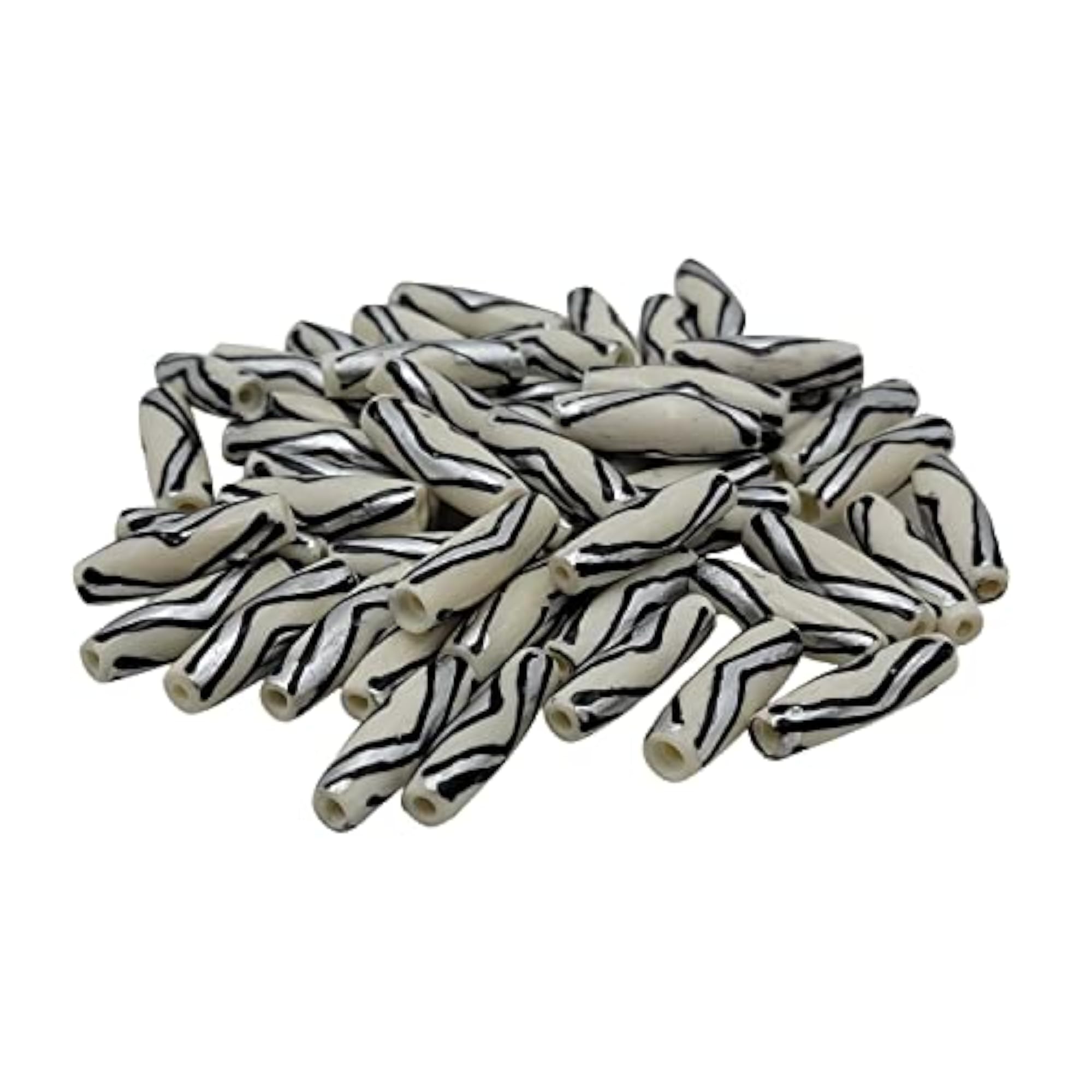 Buffalo Bone Hairpipe Beads, African Craft Supplies