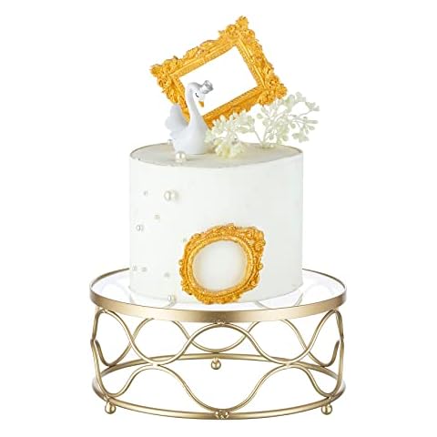NUPTIO Gold Acrylic Cake Stand for Events Cover