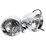 ROMISBABA バイク用フォグランプ電球 高効率スポットランプ搭載オートバイ補助運転灯 鮮明カットライン配光 モペットやクルーザー向け全天候対応照明 2個セット