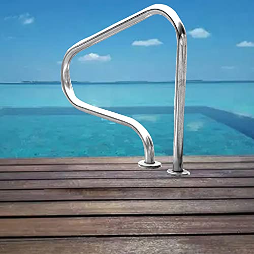Rampes de piscine avec accessoires à vis pour éviter les glissades