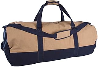 STANSPORT - Two-Tone Canvas Duffle Bag With Zipper For Gym, Travel, & Storage , 18 x 36-Inch