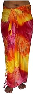 Sarong Sar74 - Toalla de playa (100 modelos), color rojo y amarillo