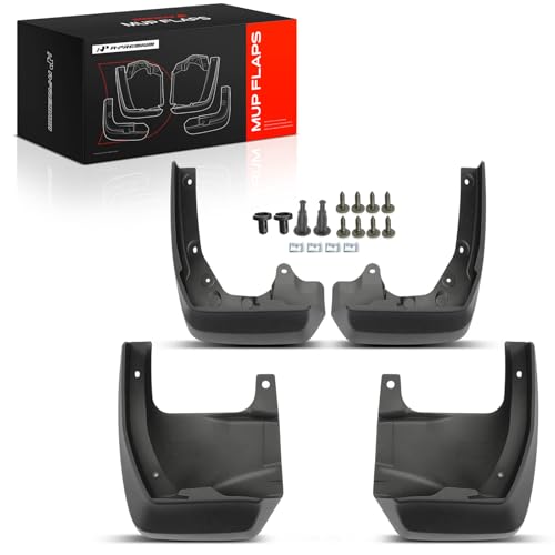 Image of A-Premium Mud Flaps Compatible with Honda | for Honda Odyssey 2011-2013, No Drilling Required Mud Guards with Hardware Accessories, Set of 4 Front and Rear