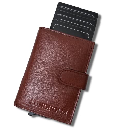 Porte-cartes anti-piratage RFID en cuir pour protéger vos cartes de crédit et monnaie