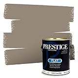 PRESTIGE Paints Exterior Paint and Primer In One, 1-Gallon, Flat, Comparable Match of Benjamin Moore* Kingsport Gray*