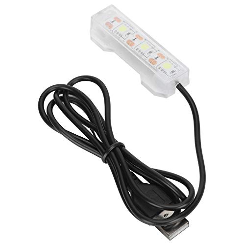 Ejoyous Mini Éclairage LED d'Aquarium - Barre Lumineuse LED Subaquatique Haute Intensité pour Poissons et Plante 6x2cm