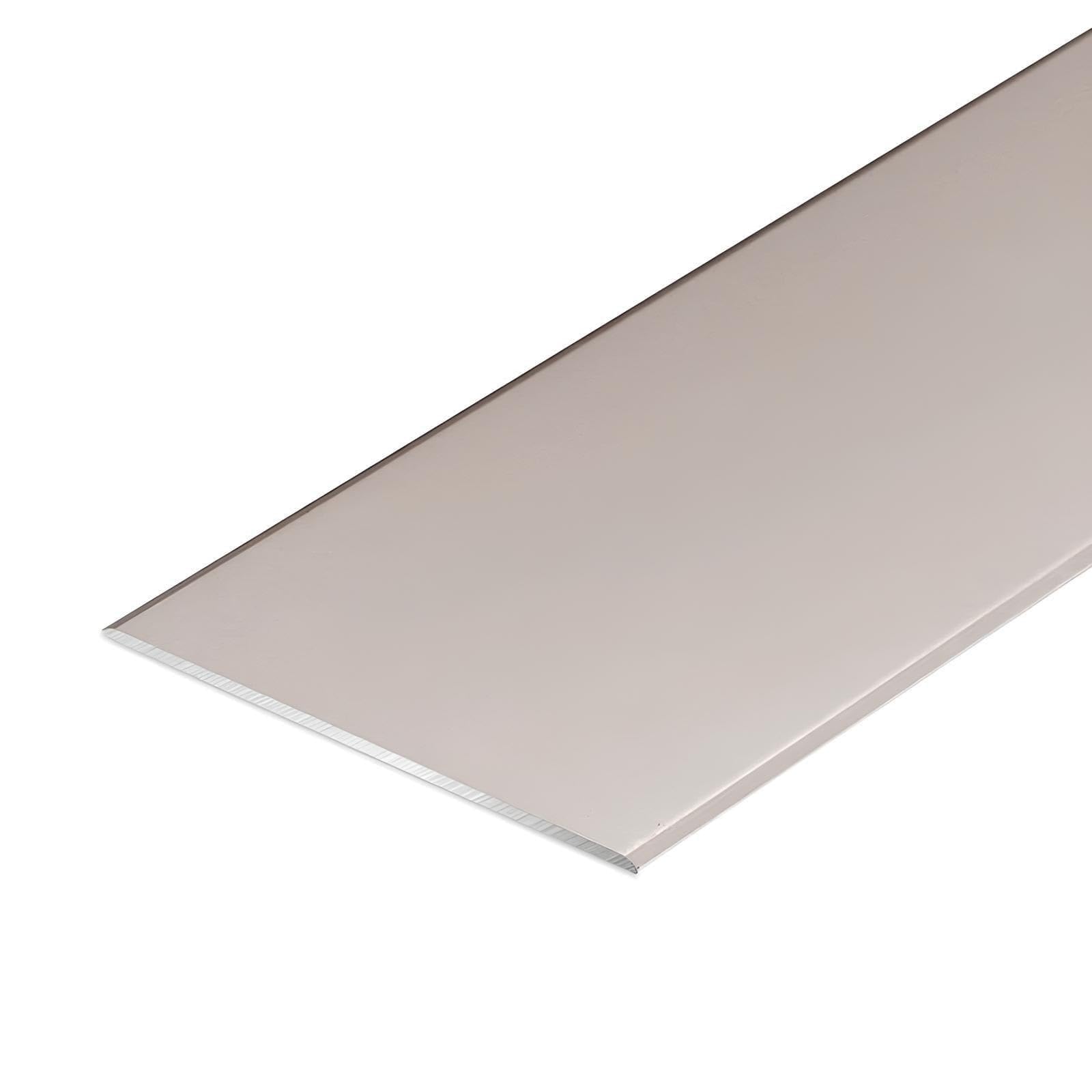 Self Adhesive Flat Floor Transition Strip, 70mm Metal Edge Molding Trim