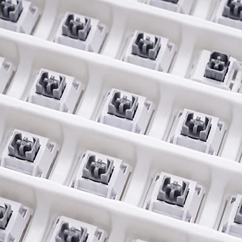 Image of OOCTPK Chilkey Quiet Tactile Keyboard Switches, 50gf 5-Pin Pre Lubed Key Switch with POM Stem, Compatible with MX Keycaps for Mechanical Keyboard 35pcs