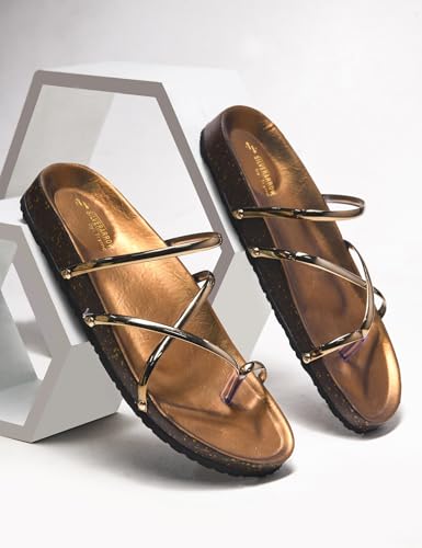 Image of Comfortable Shiny Slip on Flats Sandals Light Weight Trendy Party flats For Women & Girls