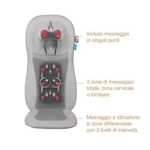 Medisana Mcg 810 Gel Shiatsu Massager, Dispositivo Per Massaggi Con Funzione Di Riscaldamento, 3 Livelli Di Intensità, 3 Zone Di Massaggio, Facile Da Pulire, Per Massaggi Al Collo E Alla Schiena - 5