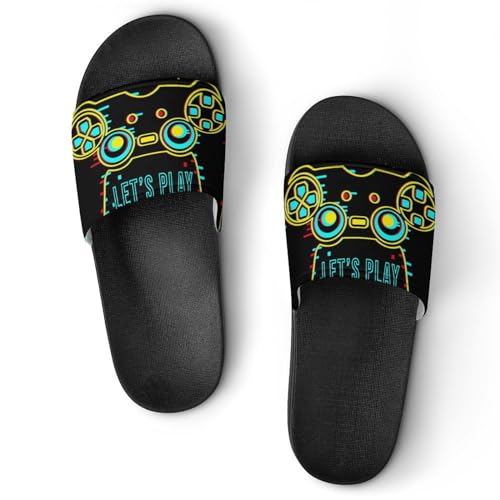 Chaussons de maison manette de jeux vidéo pour femme : les claquettes de bain idéales pour chiller