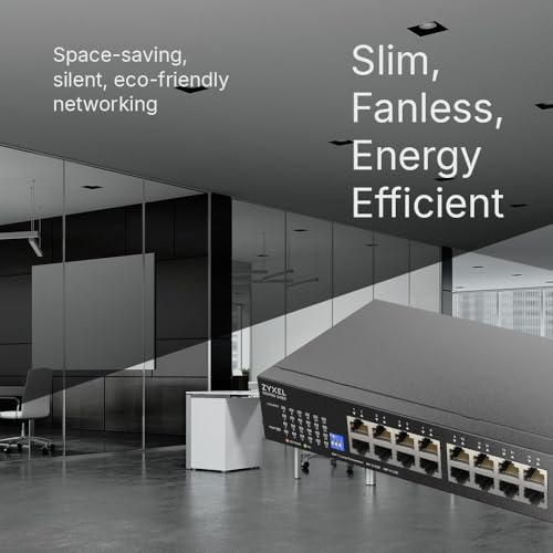 Image of Zyxel 24 Port Network Ethernet Switch | Unmanaged Gigabit | GS1100-24ES