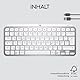 Logitech MX Keys Mini Kabellose Tastatur, Kompakt, Bluetooth, Hintergrundbeleuchtung, USB-C, Kompatibel mit Apple macOS, iOS, Windows, Linux, Android, Metallgehäuse - Pale Grey