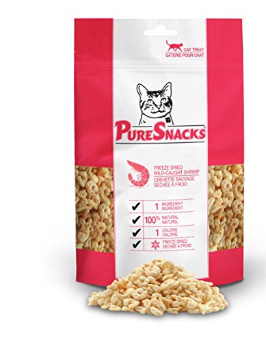 Puresnacks Shrimp Freeze-Dried Treats For Cats, 0.42Oz/12G | Value Size