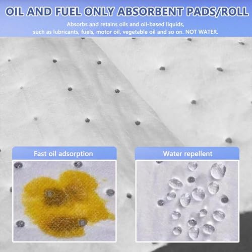 Rouleau absorbant d'huile pour protection de sol de garage et maison