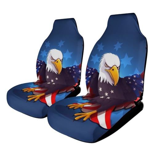 Protections universelles de siège de voiture aigle patriotique avec bande élastique SUV