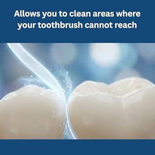 2 x Oral Satin Tape 25m Dental Waxed Mint Flossing Tape Oral Care for Fresh Clean Feel