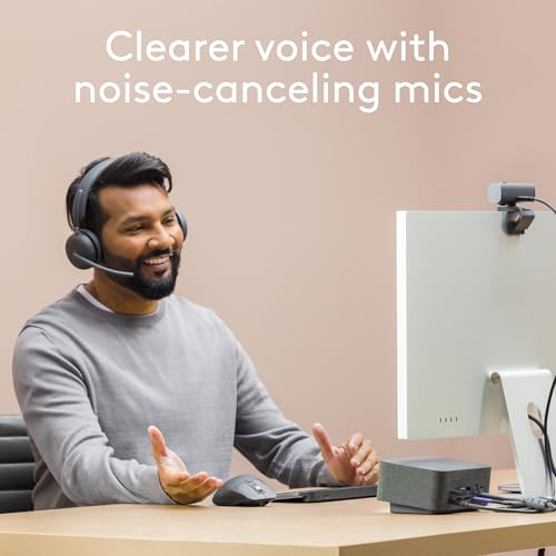 Image of Logitech Zone Wireless 2 Premium Noise Canceling Headset with Hybrid ANC, Certified for Microsoft Teams Over Native Bluetooth and Fast Pair, Engineered for Intel Evo laptops, Graphite