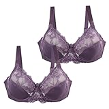 Cocila Interior De Mujer 36/80 38/85 40/90 42/95 44/0 46/1 Sujetador Copa Sexy Encaje para Lencería Talla Grande Sujetadores Embarazadas Aros Brasieres Deportivo Alto Impacto Ropa Rojo