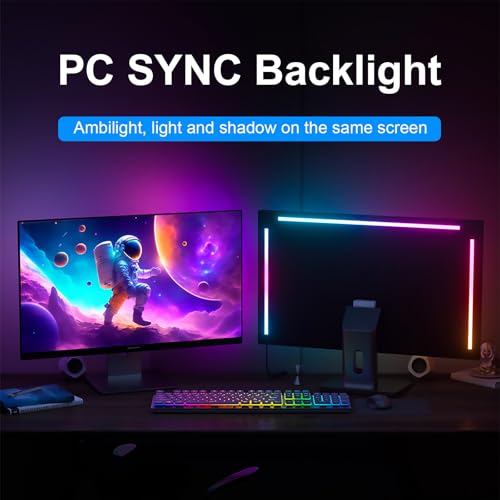 MIWATT Gaming Monitor Light, Backlight with Screen Color sync Effect for 27-32inch Computer Monitor, Compatible with Windows - Image 6