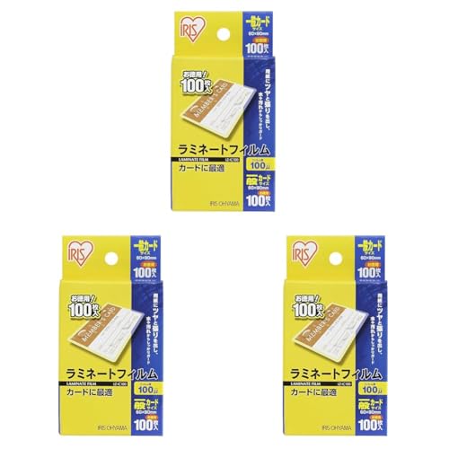 �A�C���X�I�[���} ���~�l�[�g�t�B���� 100��m ��ʃJ�[�h �T�C�Y 100���� LZ-IC100 (× 3)