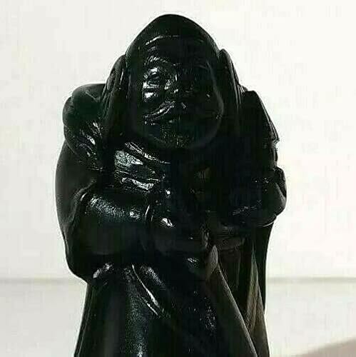 StandardPictureFrames VINTAGE JAPANESE SIGNED HAND CARVED HARDWOOD NETSUKE WARRIOR MONK