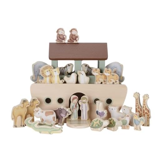 Little Dutch 7055 FSC Holz Spielset Arche Noah