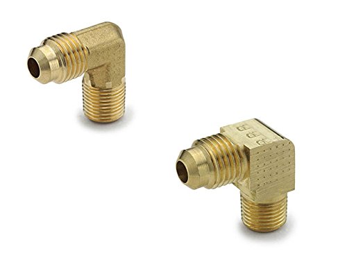 Parker Hannifin 149F-6-8-pk20 Forged Male Elbow, 90 Degree, Flare Fitting, 45 Degree, 3/8" Flare Tube x 1/2" Male Thread, Brass (Pack of 20)