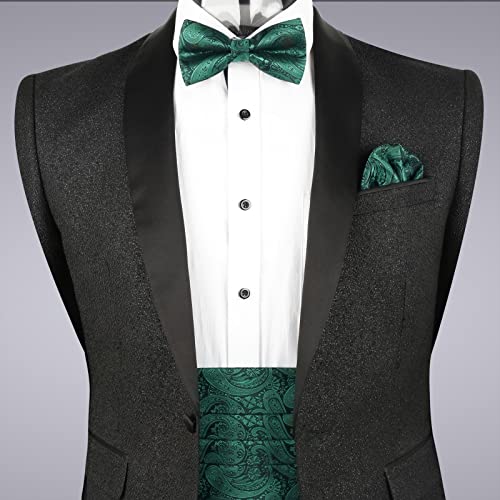 Image of Alizeal Mens Paisley Adjustable Bow Tie Set