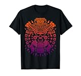 T-shirt avec tête de mort dégradée - Tatouage Maya T-Shirt