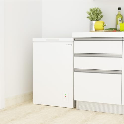 CHiQ Chest Freezer 99L, 4 Star Freezing, E, 12-Year Compressor Service, Thermostat Control, Wire-rack, Hovering Door, Low noise, For Garage, Dorm, White, 2023 - 6