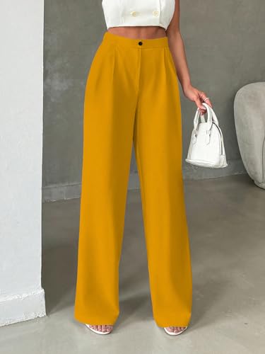 Image of Toochki Trousers for Woman Pants Women's Formal Office Korean | Black Track Pant | Straight | Cotton Spandex Stretchable Trouser | High-Waisted Bottom Wear
