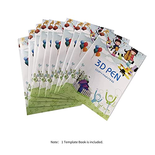 Tempaky Livro de modelo de caneta 3D para estênceis de desenho de caneta de impressão 3D 40 padrão d