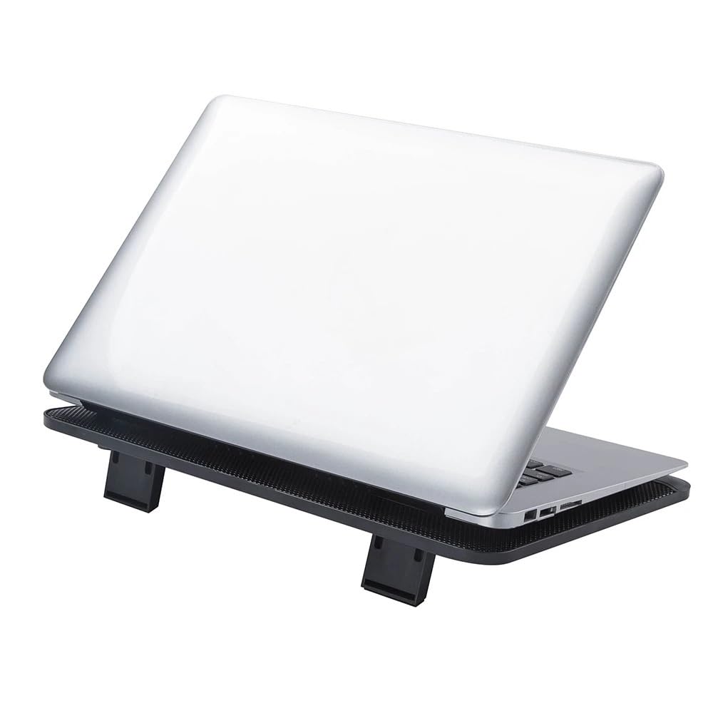 Refroidisseur Ordinateur Refroidisseur d'ordinateur Portable, Plaque de Refroidissement pour Ordinateur Portable, Support de Refroidissement de Jeu avec 2 Ventilateurs et USB