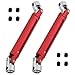 HobbyPark Aluminum Center Drive Shafts for Redcat Everest 10 Gen7 Sport/Pro Upgrade Parts (Set of 2) (Red)