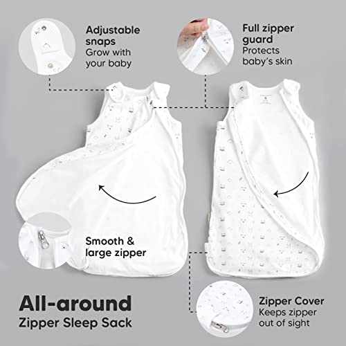 Image of 1-Pack Organic Baby Sleep Sacks, 100% Cotton 0.5TOG (KeaStory, 6-18M) | Soft Breathable, Baby Wearable Blanket, Toddler Sleeping Sack 6-18 Months, Easy to Wear Transitional Swaddles for Newborns