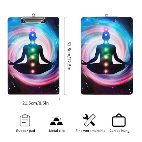 Porte bloc A4 rigide pour écrire debout sans table Yoga Sport - 2